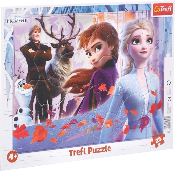 Trefl 25-tlg. Steckpuzzle Frozen II Rahmenpuzzle Maße ca. 36,5 x 29 cm